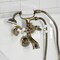Kingston Brass Tub Wall Mount Clawfoot Tub Faucet with Hand Shower, Antique Brass KS265PXAB - alternate 3